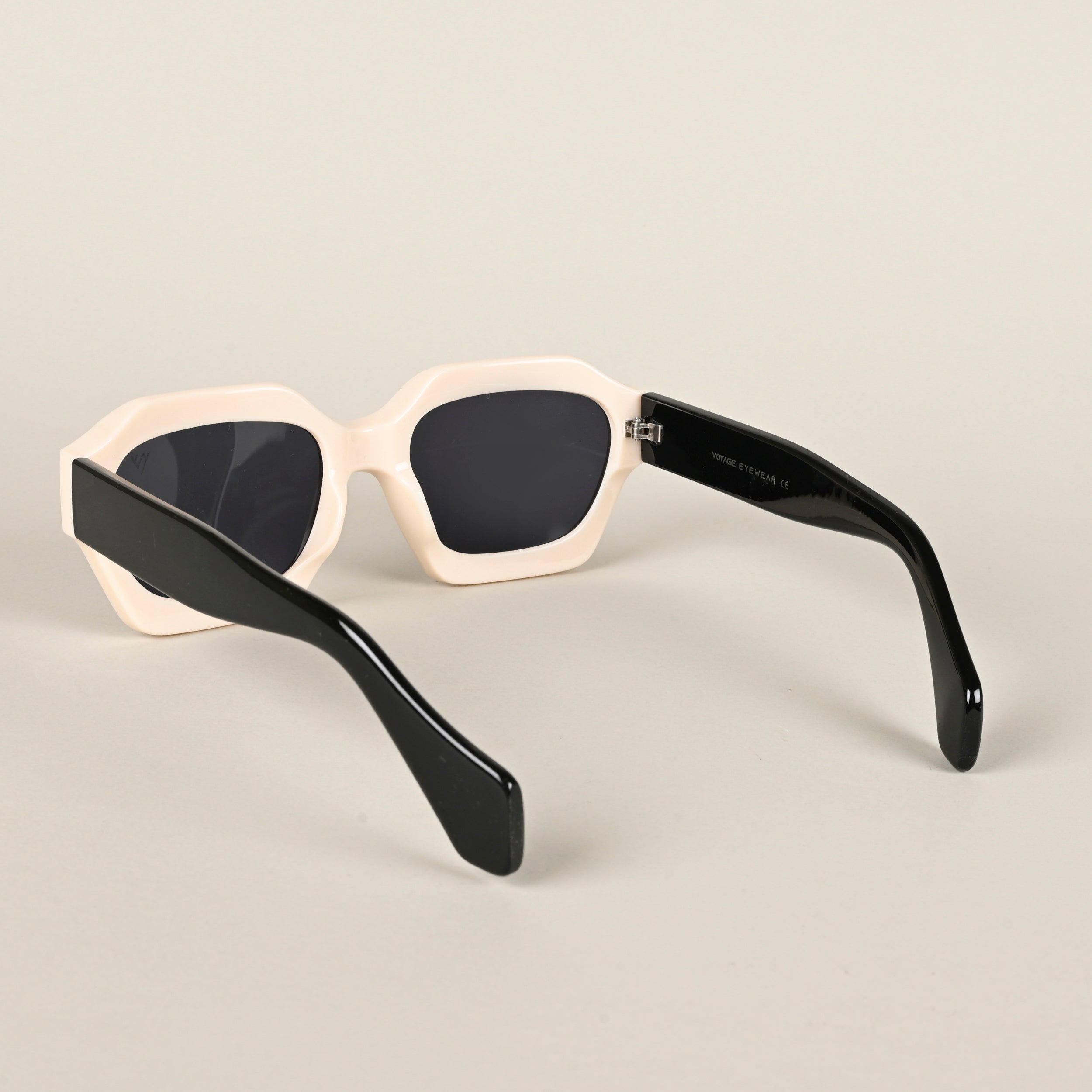 Voyage Black Rectangle Sunglasses for Men & Women (3658MG4200)