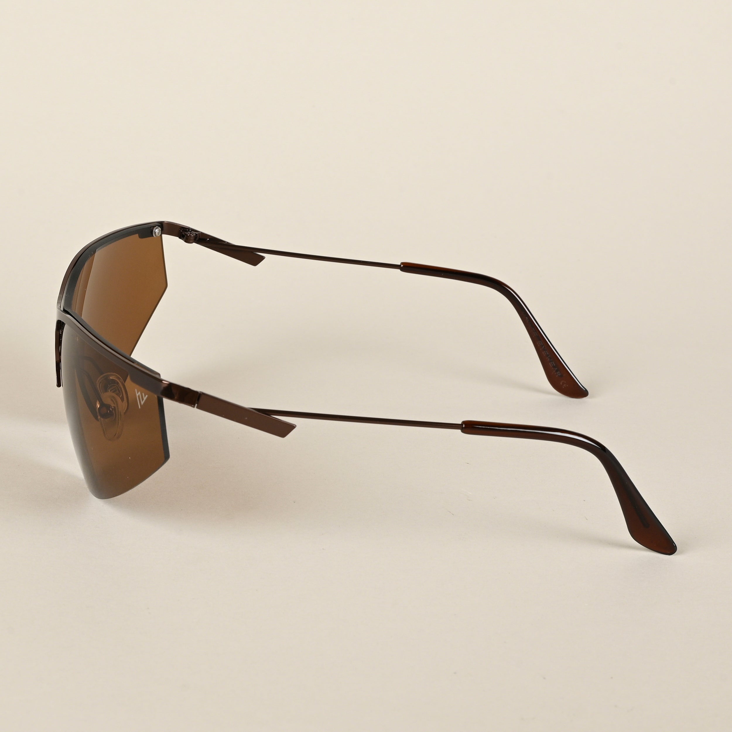 Voyage Brown Wrap-Around Sunglasses for Men & Women (3563MG4223)