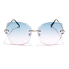 Elara | Blue and Pink Over Size Sunglasses MG2877