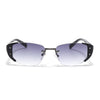 Rimless Sunglasses (Grey Lens | Gun Matel & Black Frame - SLMG9023)