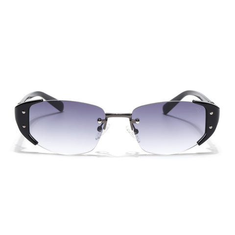 Rimless Sunglasses (Grey Lens | Gun Matel & Black Frame - SLMG9023)
