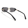 Rimless Sunglasses (Black Lens | Golden & Black Frame - SLMG9024)