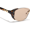 Rimless Sunglasses (Brown Lens | Golden & Demi Brown Frame - SLMG9025)