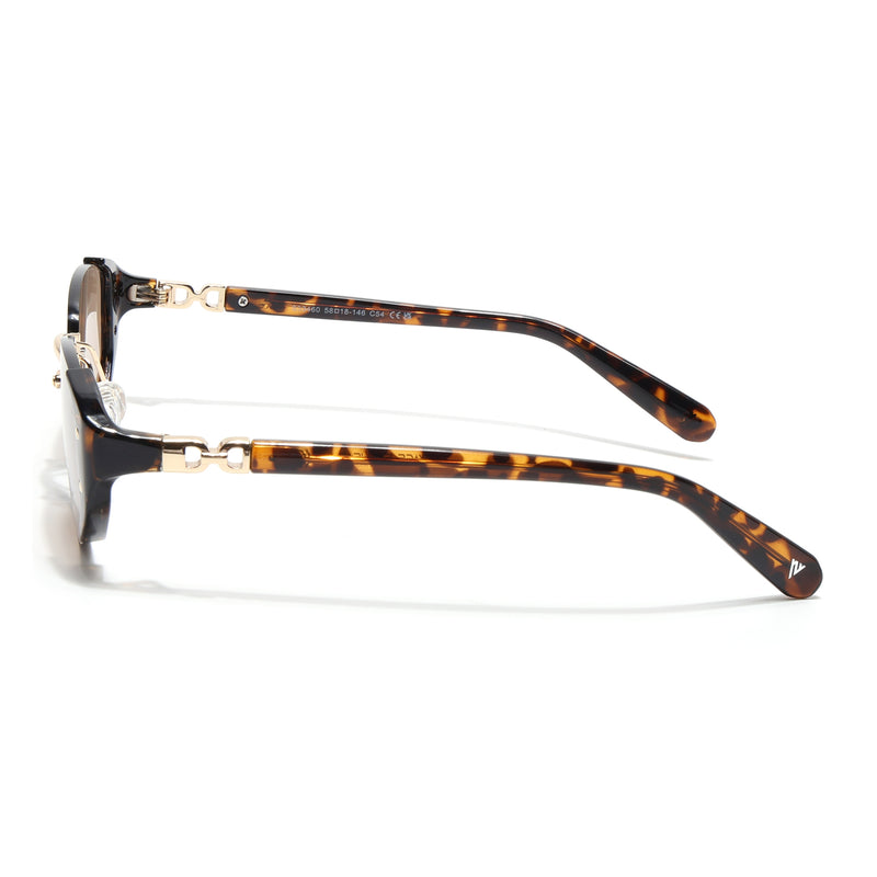 Rimless Sunglasses (Brown Lens | Golden & Demi Brown Frame - SLMG9025)