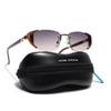 Rimless Sunglasses (Brown Lens | Golden & Brown Frame - SLMG9026)