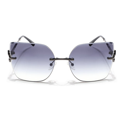 Rimless Sunglasses (Grey Lens | Gun Matel Frame - SLMG9053)