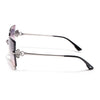 Rimless Sunglasses (Peach Lens | Silver Frame - SLMG9054)