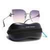 Rimless Sunglasses (Peach Lens | Silver Frame - SLMG9054)