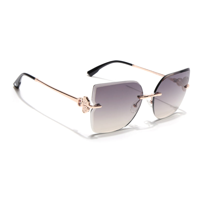 Rimless Sunglasses (Brown Lens | Rose Golden Frame - SLMG9055)
