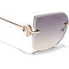 Rimless Sunglasses (Brown Lens | Rose Golden Frame - SLMG9055)