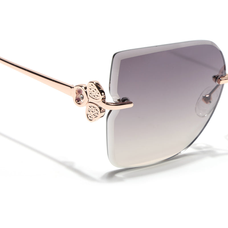 Rimless Sunglasses (Brown Lens | Rose Golden Frame - SLMG9055)