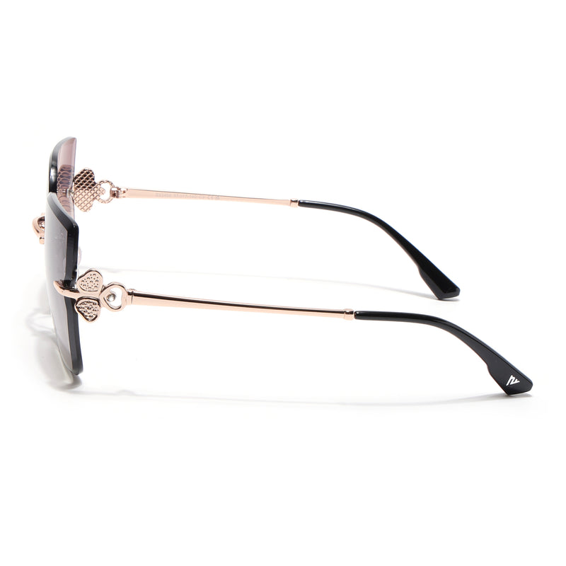 Rimless Sunglasses (Brown Lens | Rose Golden Frame - SLMG9055)