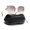 Rimless Sunglasses (Brown Lens | Rose Golden Frame - SLMG9055)