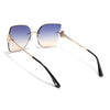 Rimless Sunglasses (Blue Lens | Golden Frame - SLMG9056)