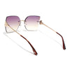 Rimless Sunglasses (Brown Lens | Golden Frame - SLMG9057)