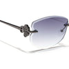 Rimless Sunglasses (Grey Lens | Gun Matel Frame - SLMG9058)