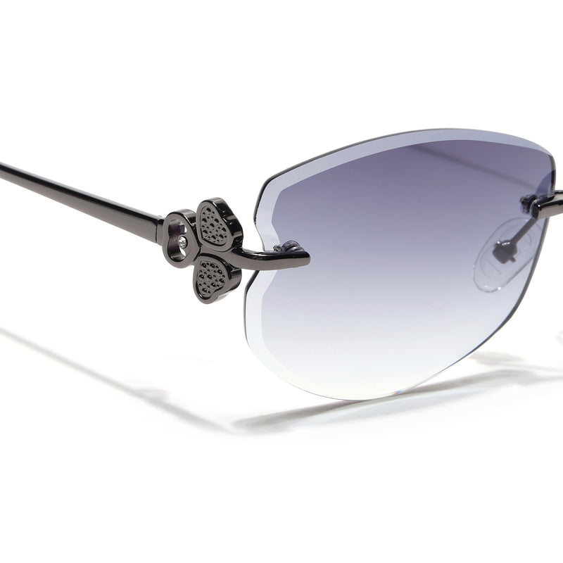 Rimless Sunglasses (Grey Lens | Gun Matel Frame - SLMG9058)