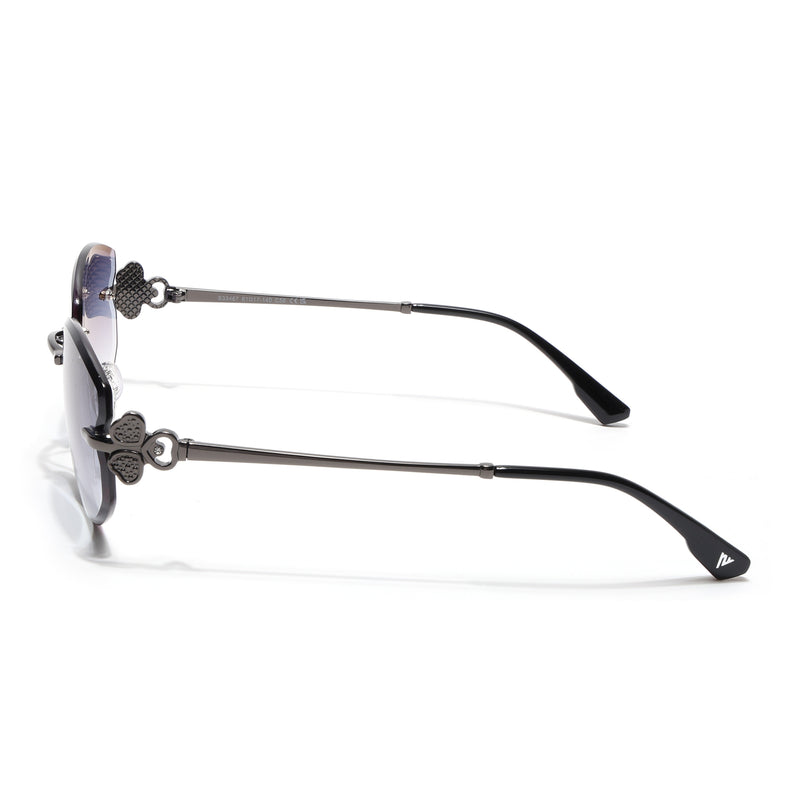 Rimless Sunglasses (Grey Lens | Gun Matel Frame - SLMG9058)