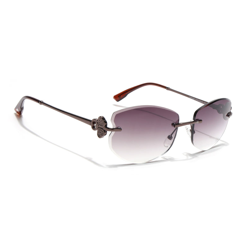 Rimless Sunglasses (Brown Lens | Brown Frame - SLMG9061)