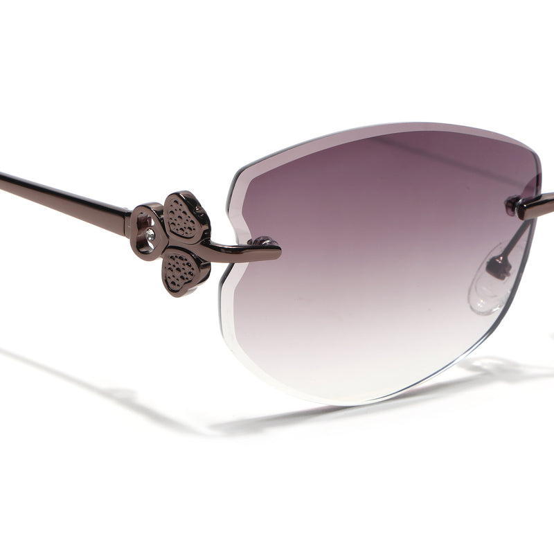 Rimless Sunglasses (Brown Lens | Brown Frame - SLMG9061)