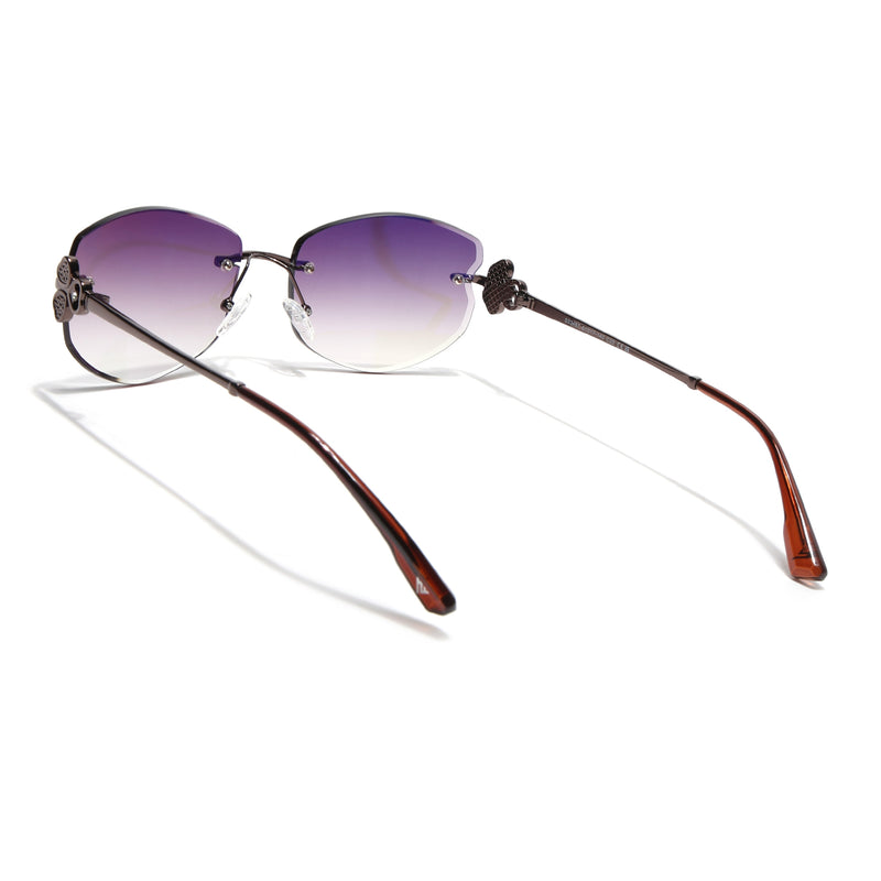 Rimless Sunglasses (Brown Lens | Brown Frame - SLMG9061)