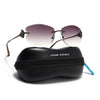 Rimless Sunglasses (Brown Lens | Brown Frame - SLMG9061)