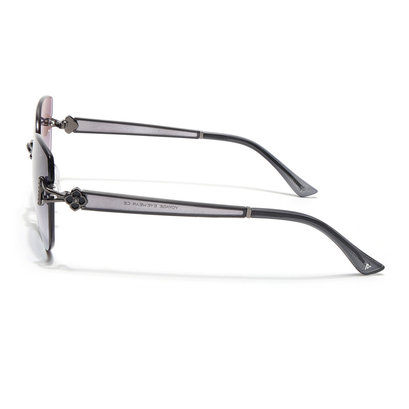 Rimless Sunglasses (Grey Lens | Gun Matel Frame - SLMG9048)