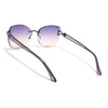 Rimless Sunglasses (Peach Lens | Gun Matel Frame - SLMG9049)