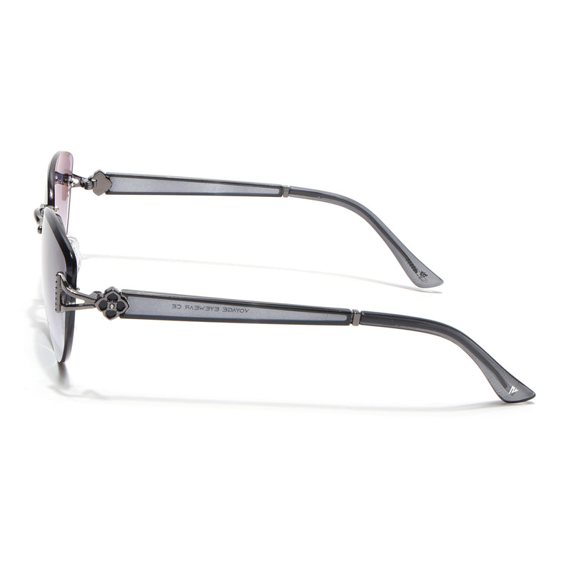 Rimless Sunglasses (Grey Lens | Gun Matel Frame - SLMG9043)