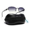 Rimless Sunglasses (Grey Lens | Gun Matel Frame - SLMG9043)
