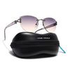 Rimless Sunglasses (Peach Lens | Silver Frame - SLMG9044)