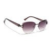 Rimless Sunglasses (Brown Lens | Brown Frame - SLMG9045)