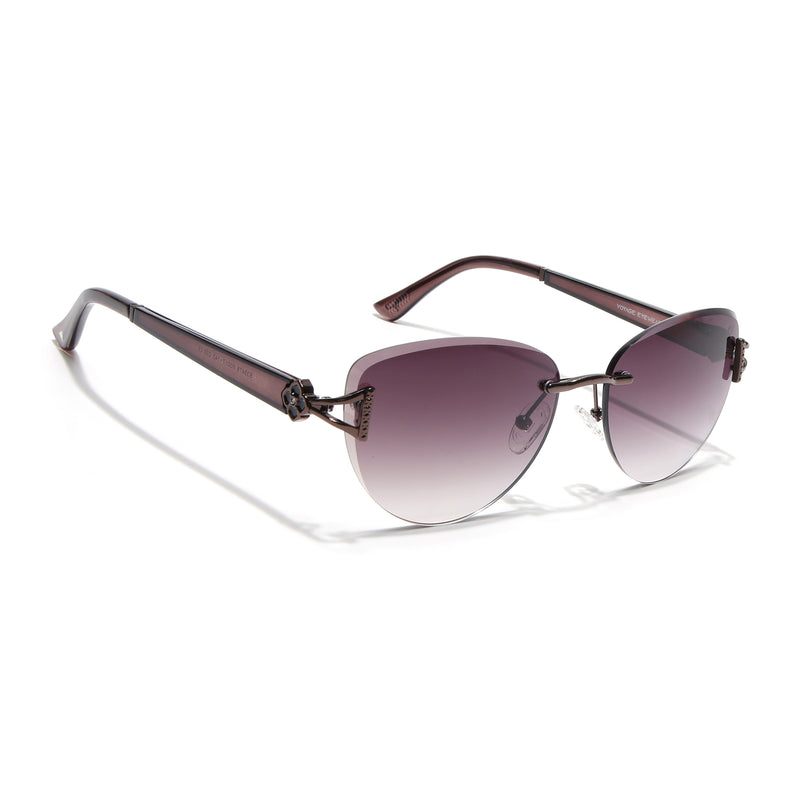 Rimless Sunglasses (Brown Lens | Brown Frame - SLMG9045)