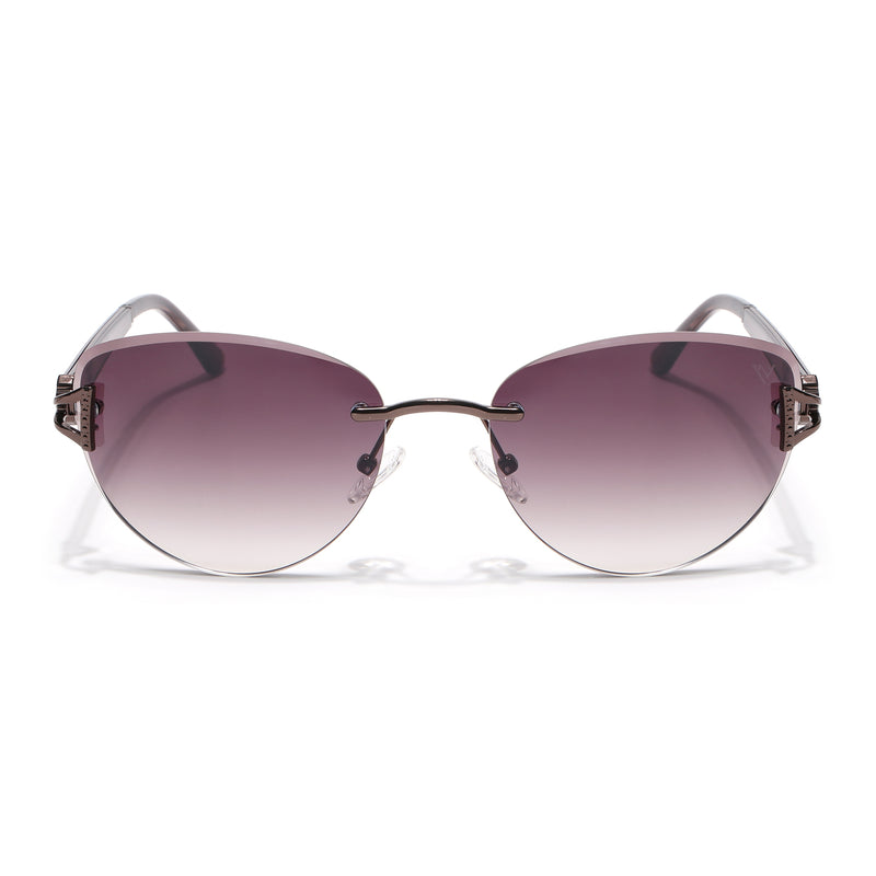 Rimless Sunglasses (Brown Lens | Brown Frame - SLMG9045)