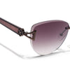 Rimless Sunglasses (Brown Lens | Brown Frame - SLMG9045)