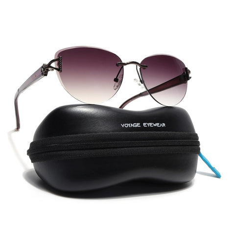 Rimless Sunglasses (Brown Lens | Brown Frame - SLMG9045)
