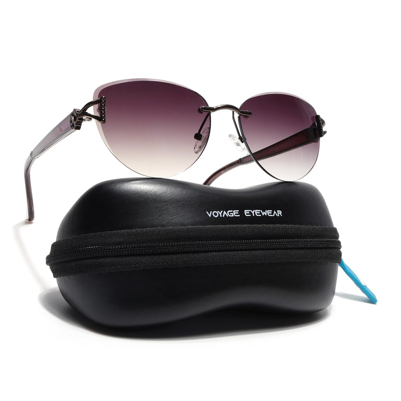 Rimless Sunglasses (Brown Lens | Brown Frame - SLMG9045)