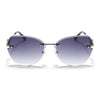 Oversize Sunglasses (Grey Lens | Silver Frame - SLMG9093)