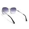 Oversize Sunglasses (Grey Lens | Silver Frame - SLMG9093)