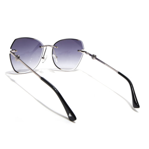Oversize Sunglasses (Grey Lens | Silver Frame - SLMG9093)
