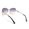 Oversize Sunglasses (Peach Lens | Silver Frame - SLMG9094)