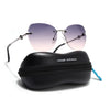 Oversize Sunglasses (Peach Lens | Silver Frame - SLMG9094)