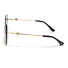 Oversize Sunglasses (Blue Lens | Golden Frame - SLMG9095)