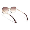 Oversize Sunglasses (Brown Lens | Golden Frame - SLMG9096)