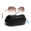 Oversize Sunglasses (Brown Lens | Golden Frame - SLMG9096)