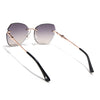 Oversize Sunglasses (Grey Lens | Rose Gold Frame - SLMG9097)