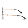 Oversize Sunglasses (Grey Lens | Rose Gold Frame - SLMG9097)