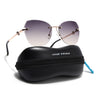 Oversize Sunglasses (Grey Lens | Rose Gold Frame - SLMG9097)