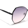 Oversize Sunglasses (Peach Lens | Black Frame - SLMG9087)