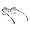 Oversize Sunglasses (Peach Lens | Black Frame - SLMG9087)